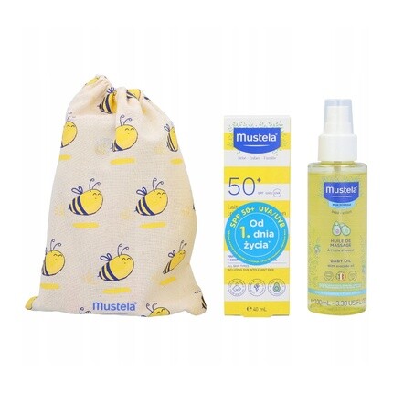 Набор для путешествий Sun Travel Set для сухой кожи - солнцезащитное молочко Spf50 40 мл и массажное масло 100 мл Mustela
Набор для путешествий Sun Travel Set для сухой кожи - солнцезащитное молочко Spf50 40 мл и массажное масло 100 мл Mustela