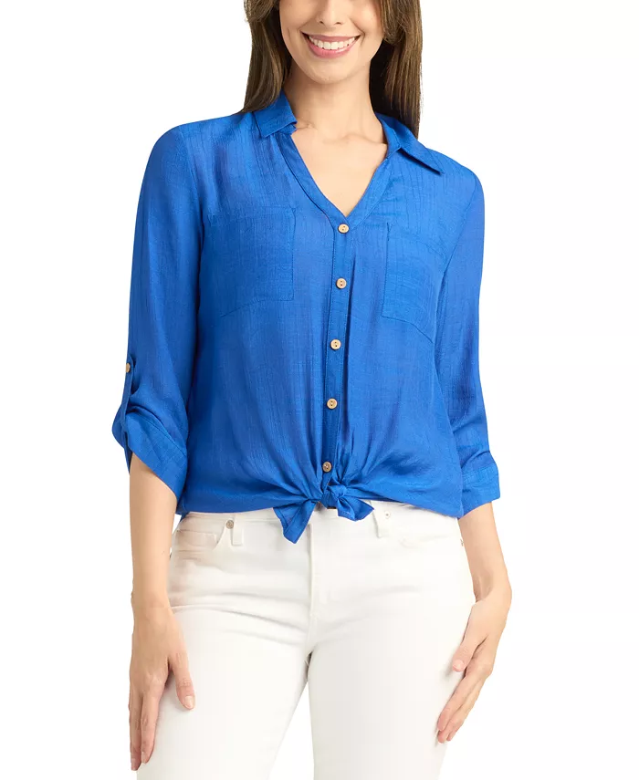 Женская блуза с коротким рукавом-регланом и фактурной текстурой Juniors BCX, синий
Женская блуза с коротким рукавом-регланом и фактурной текстурой Juniors BCX, синий