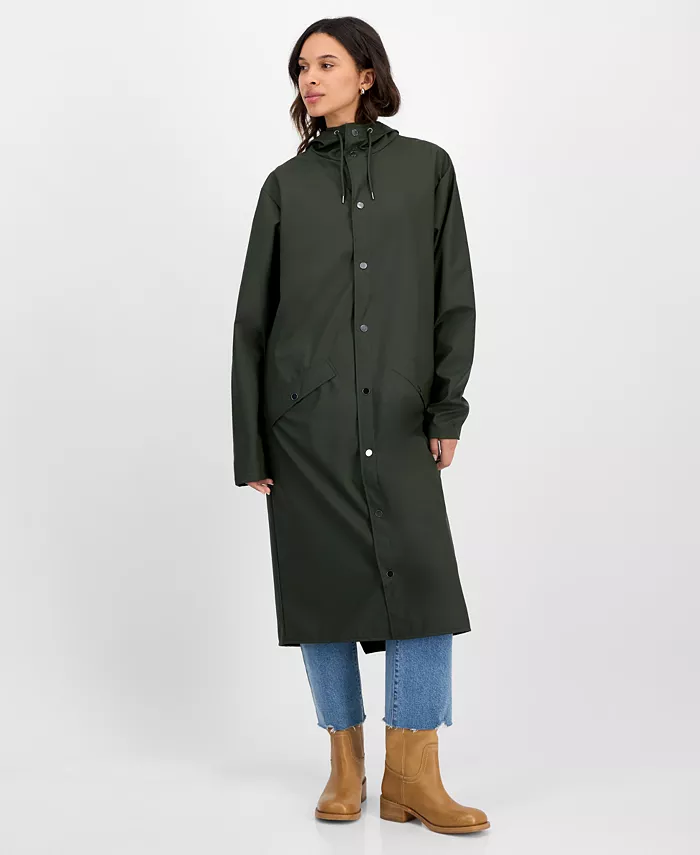 Женский водонепроницаемый макси-плащ на кнопках спереди Rains, зеленый
Женский водонепроницаемый макси-плащ на кнопках спереди Rains, зеленый