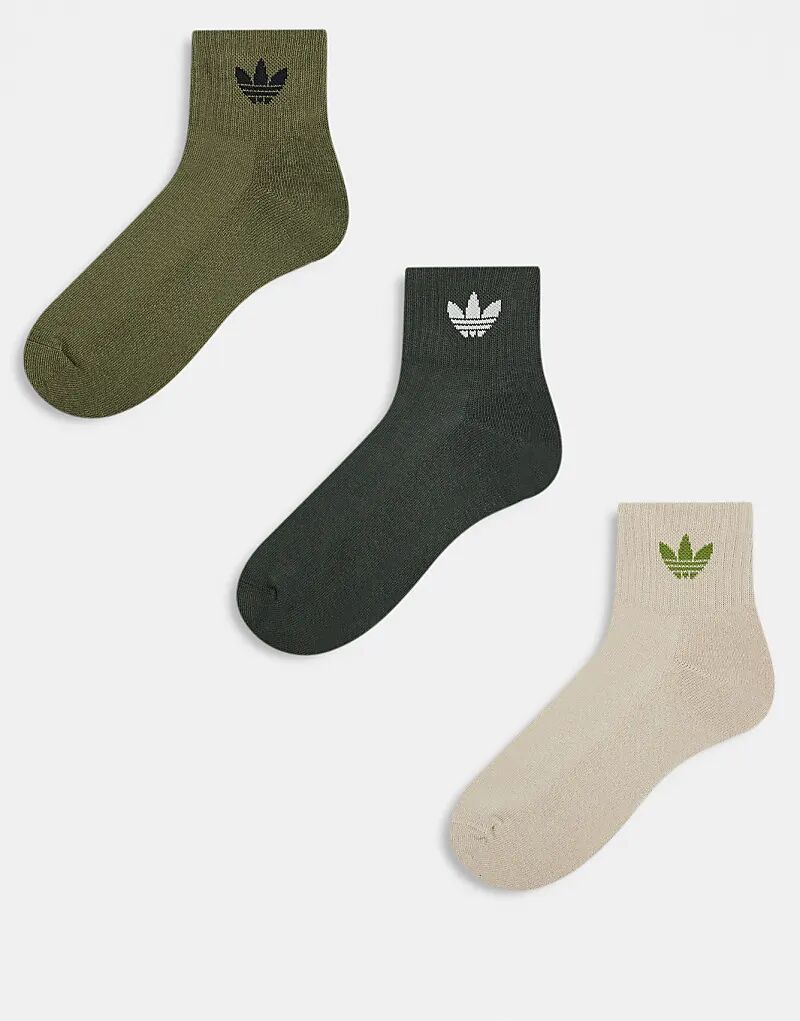 Носки Adidas Originals adicolor Trefoil, 3 пары, цвета хаки и бежевый
Носки Adidas Originals adicolor Trefoil, 3 пары, цвета хаки и бежевый