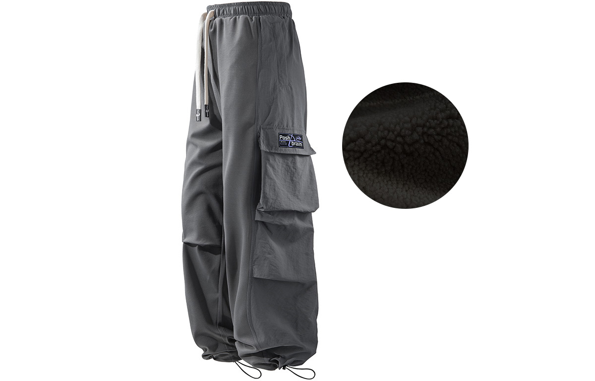 Грузовые штаны унисекс Poshbrain, темно-серый
Грузовые штаны унисекс Poshbrain, темно-серый