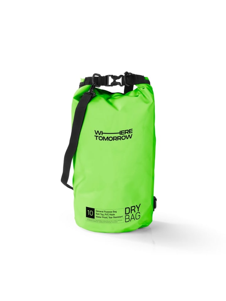 Водонепроницаемая сумка из ПВХ - Модель 01 - 10 л - зеленая Where Tomorrow
Водонепроницаемая сумка из ПВХ - Модель 01 - 10 л - зеленая Where Tomorrow