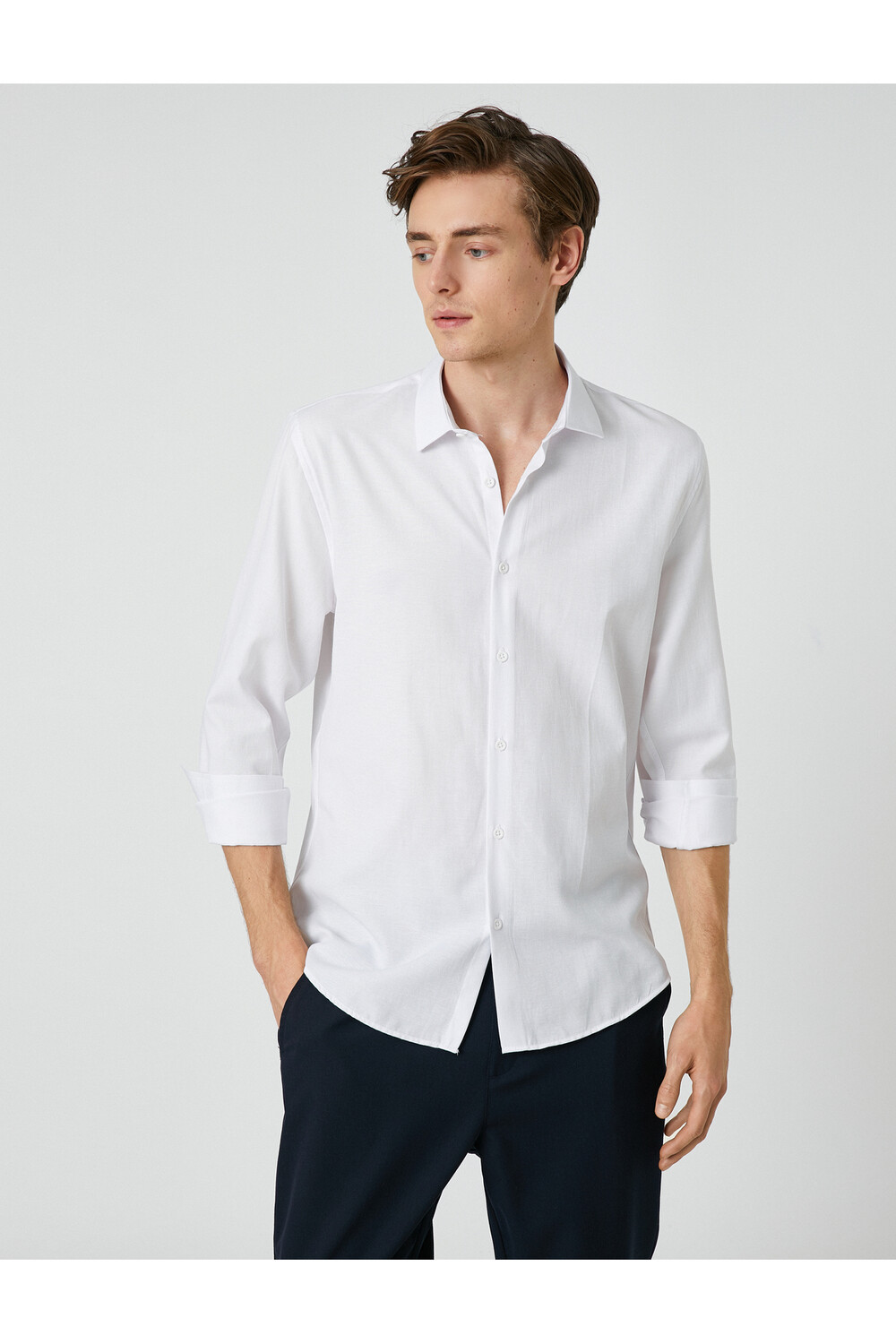 Спортивная рубашка Slim Fit с классическим воротником и длинными рукавами, без железа Koton, белый
Спортивная рубашка Slim Fit с классическим воротником и длинными рукавами, без железа Koton, белый