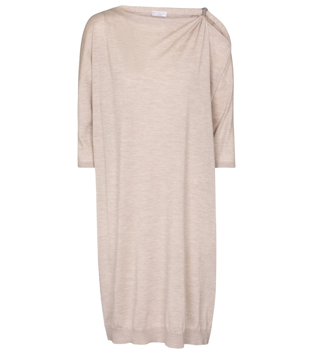 Платье-свитер из кашемира и шелка Brunello Cucinelli, бежевый
Платье-свитер из кашемира и шелка Brunello Cucinelli, бежевый