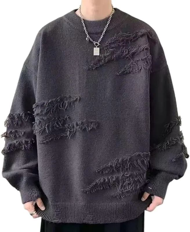 Мужской свитер Oversized с длинным рукавом и круглым воротником YTRPI
Мужской свитер Oversized с длинным рукавом и круглым воротником YTRPI