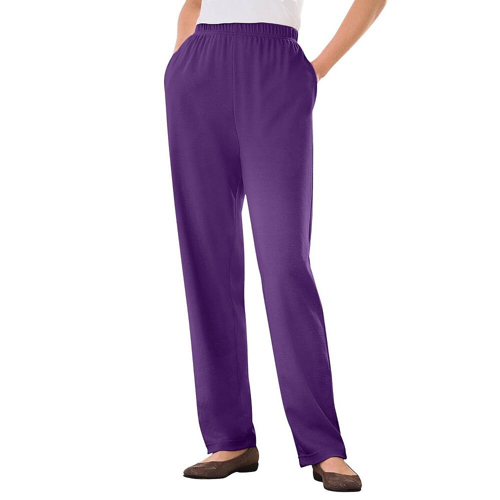 Женщина в женских 7-дневных вязаных брюках прямого кроя больших размеров Woman Within, цвет Radiant Purple
Женщина в женских 7-дневных вязаных брюках прямого кроя больших размеров Woman Within, цвет Radiant Purple