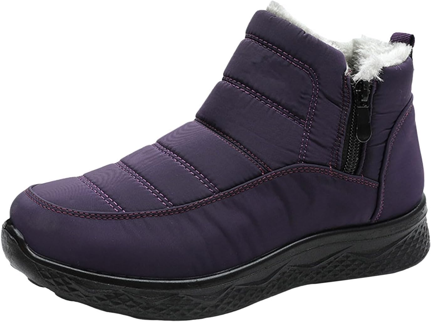 Женские зимние сапоги ZWRXW с меховой подкладкой, водонепроницаемые, с противоскользящей подошвой, теплые зимние ботинки, боковая молния, удобная обувь для женщин и мужчин, фиолетовый
Женские зимние сапоги ZWRXW с меховой подкладкой, водонепроницаемые, с противоскользящей подошвой, теплые зимние ботинки, боковая молния, удобная обувь для женщин и мужчин, фиолетовый