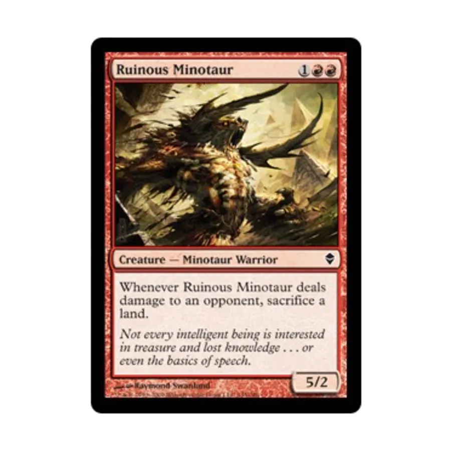 CCG Разрушительный Минотавр (С) (Фольга), MTG - Zendikar
CCG Разрушительный Минотавр (С) (Фольга), MTG - Zendikar