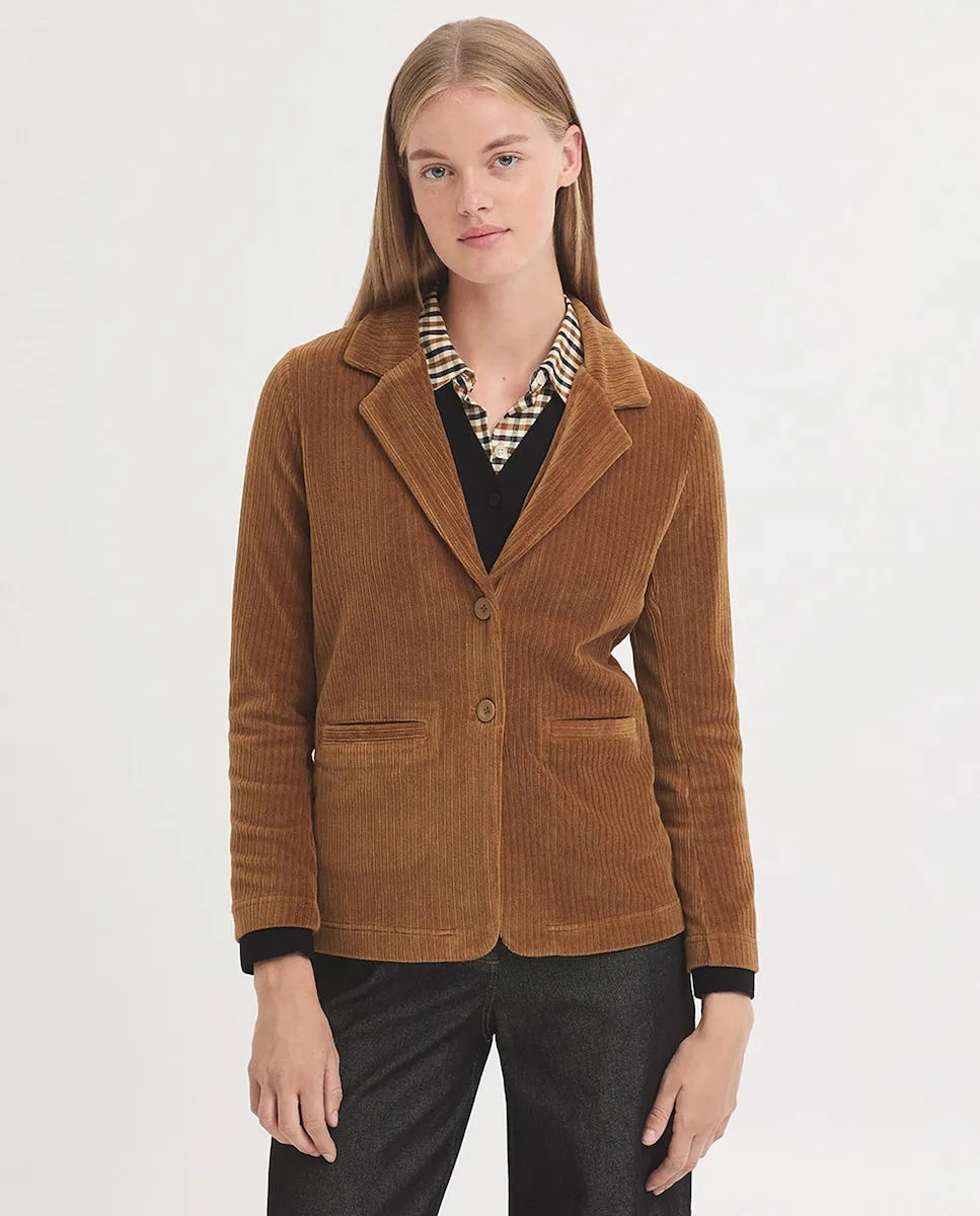Женский блейзер с застежкой на пуговицы и передним карманом Nice Things, коричневый
Женский блейзер с застежкой на пуговицы и передним карманом Nice Things, коричневый