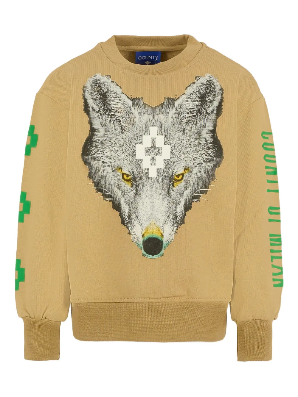 Свитер с круглым вырезом и принтом Marcelo Burlon County Of Milan, нейтральный
Свитер с круглым вырезом и принтом Marcelo Burlon County Of Milan, нейтральный