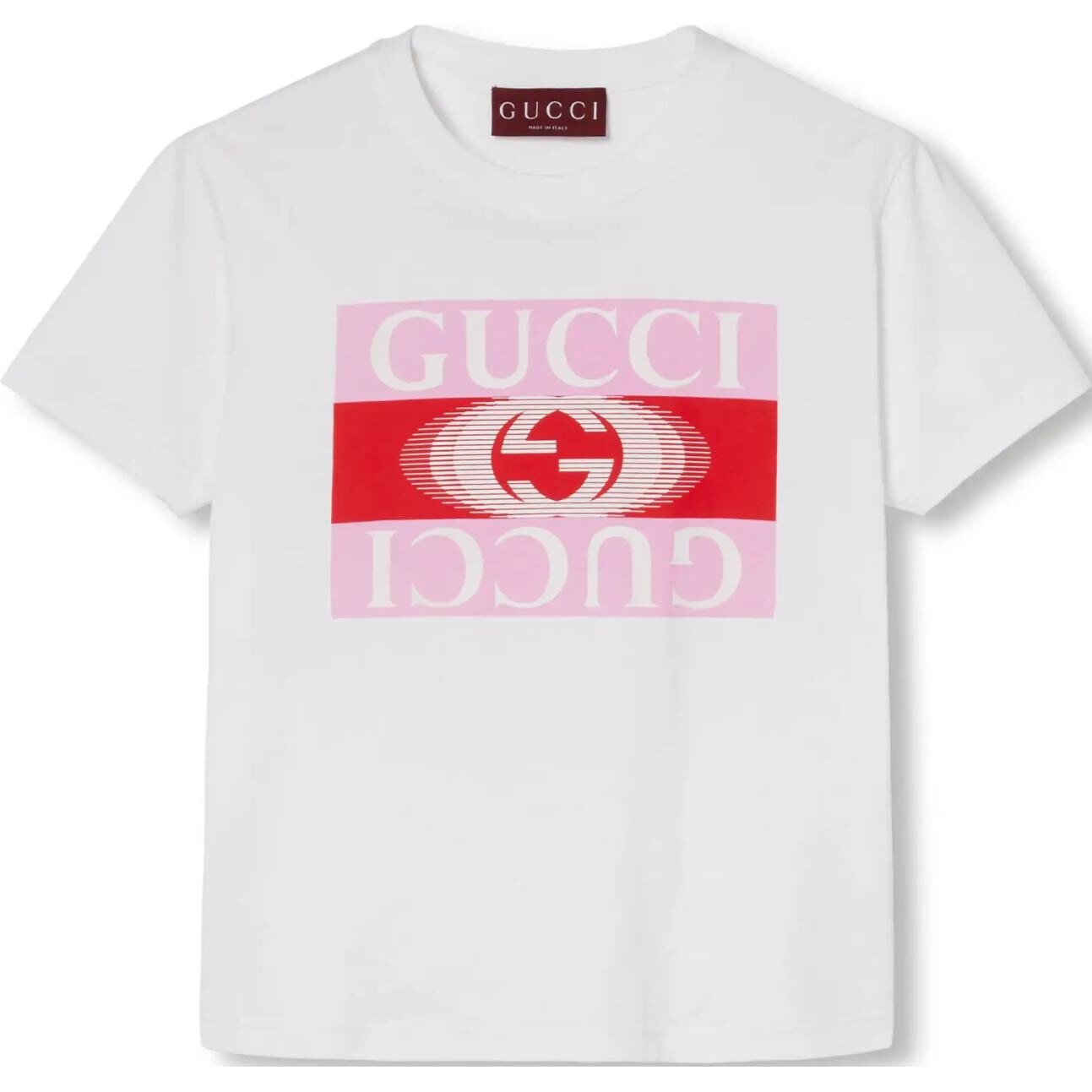 Футболка женская Gucci, белый / розовый / красный 
Футболка женская Gucci, белый / розовый / красный