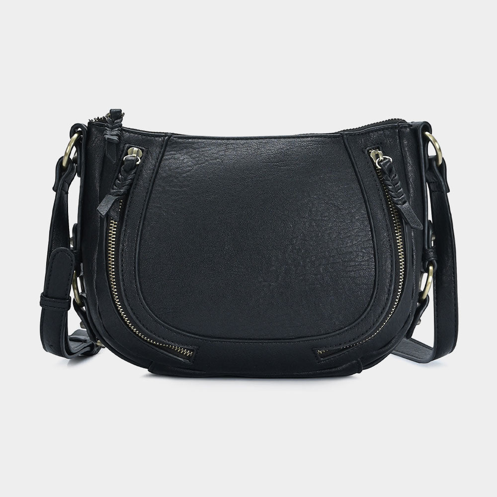 Компактная сумка через плечо из искусственной кожи FASHNZFAB, черный
Компактная сумка через плечо из искусственной кожи FASHNZFAB, черный