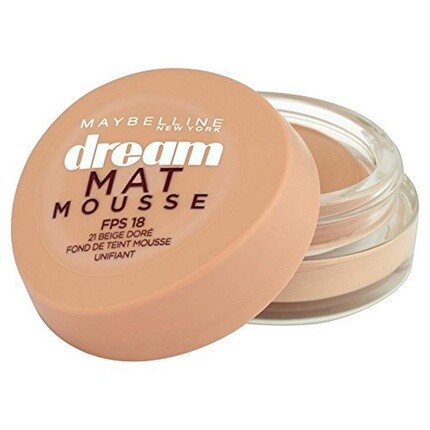Maybelline Dream Matte Mousse 21 Тональный крем Golden Beige 18 мл Maybelline New York
Maybelline Dream Matte Mousse 21 Тональный крем Golden Beige 18 мл Maybelline New York