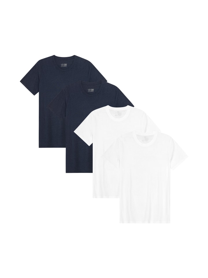 Базовая футболка с круглым вырезом в цвете белый_темно-синий DANISH ENDURANCE
Базовая футболка с круглым вырезом в цвете белый_темно-синий DANISH ENDURANCE