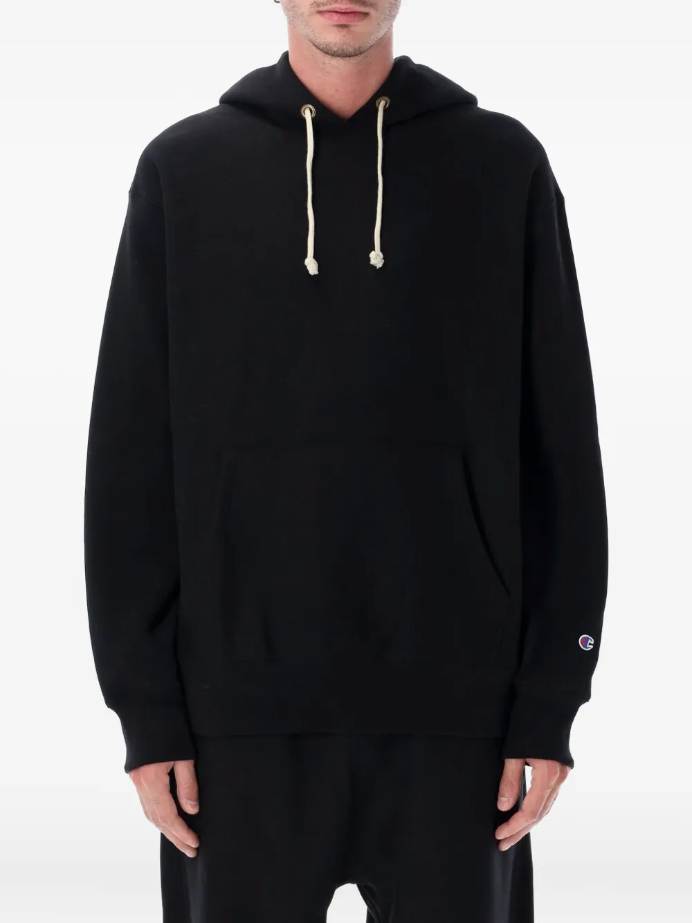 Худи с нашивкой-логотипом Champion, черный 
Худи с нашивкой-логотипом Champion, черный