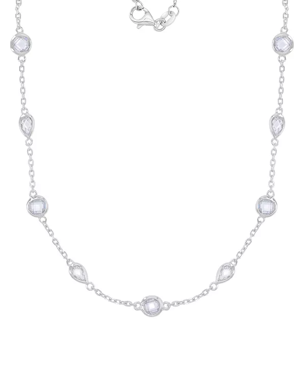Ожерелье-Воротник длиной 18 дюймов с кубическим цирконием из стерлингового серебра Macy'S, rhodium
Ожерелье-Воротник длиной 18 дюймов с кубическим цирконием из стерлингового серебра Macy'S, rhodium