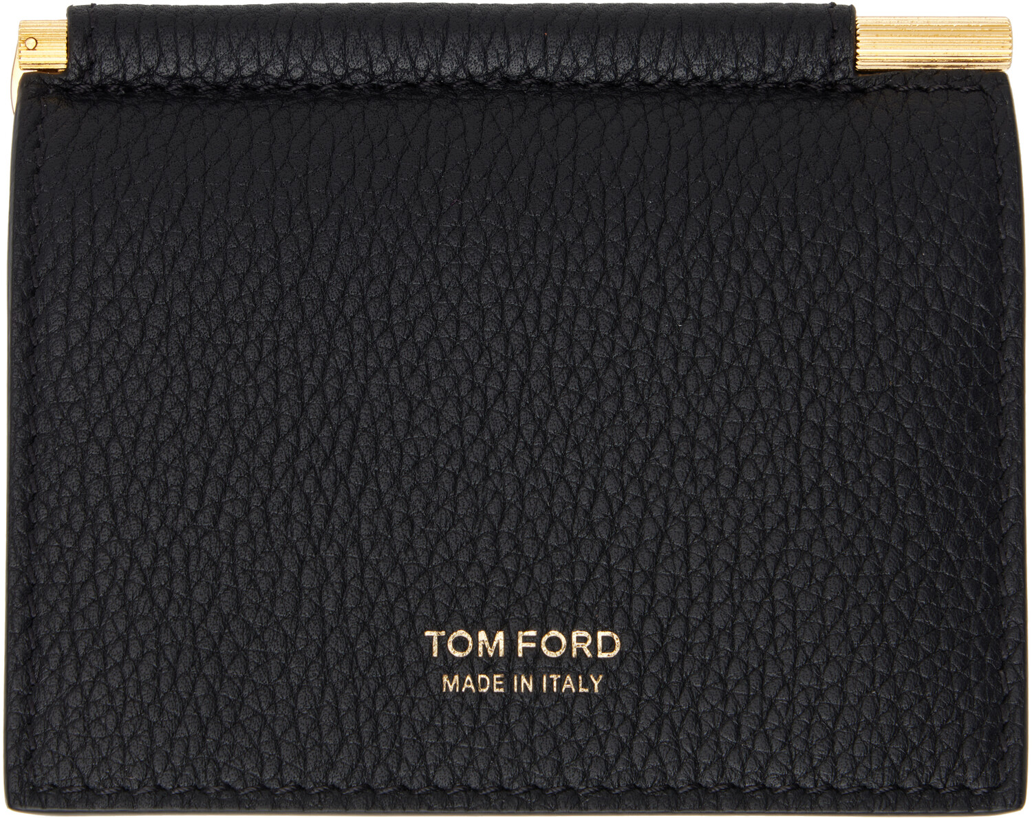Держатель для карточек из мелкозернистой кожи с зажимом для денег TOM FORD, черный
Держатель для карточек из мелкозернистой кожи с зажимом для денег TOM FORD, черный