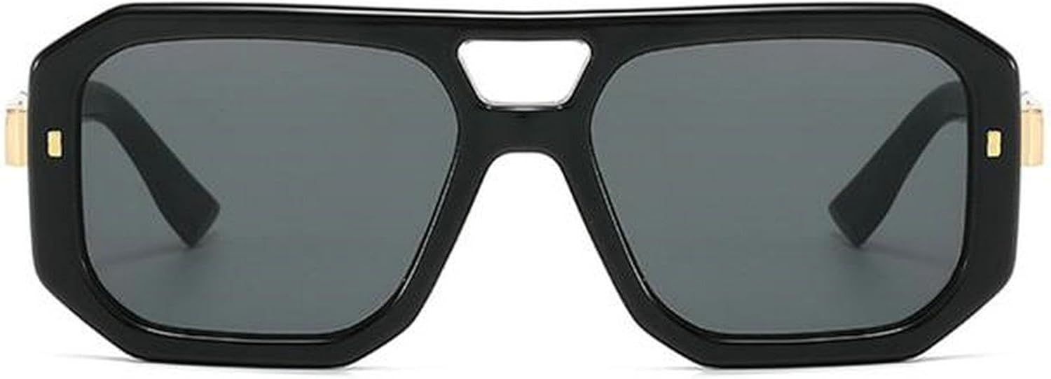 Модные женские солнцезащитные очки-пилот с двойной перемычкой, ретро-квадратные градиентные солнцезащитные очки с защитой от УФ-излучения UV400, мужские солнцезащитные очки с заклепками mincl, Black
Модные женские солнцезащитные очки-пилот с двойной перемычкой, ретро-квадратные градиентные солнцезащитные очки с защитой от УФ-излучения UV400, мужские солнцезащитные очки с заклепками mincl, Black