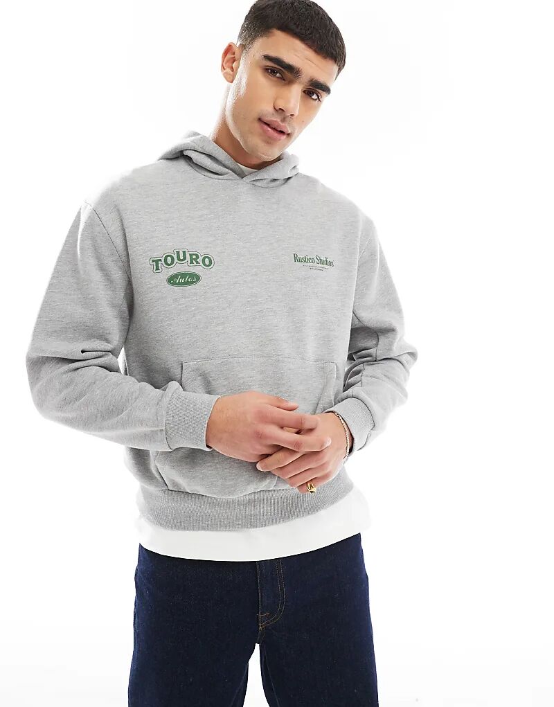 Свободная толстовка с капюшоном большого размера с принтом серого меланжа ASOS DESIGN
Свободная толстовка с капюшоном большого размера с принтом серого меланжа ASOS DESIGN