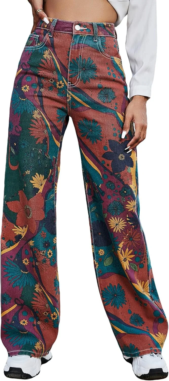 Женские джинсы WDIRARA с коровьим принтом, рваные, на пуговицах
Женские джинсы WDIRARA с коровьим принтом, рваные, на пуговицах