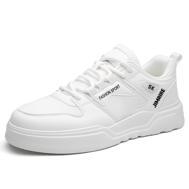 King Jinmai Мужские белые противоскользящие скейтерские кеды, цвет White
King Jinmai Мужские белые противоскользящие скейтерские кеды, цвет White