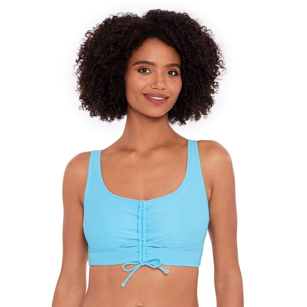 Женский эко-пляжный удлиненный бикини-топ с круглым вырезом и завязкой спереди Eco Beach, цвет Swift Blue
Женский эко-пляжный удлиненный бикини-топ с круглым вырезом и завязкой спереди Eco Beach, цвет Swift Blue