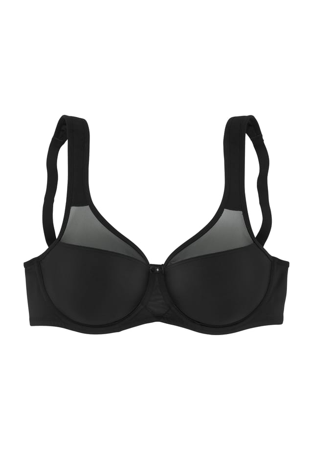 Идеальный базовый минимизирующий бюстгальтер-петля Lascana, черный
Идеальный базовый минимизирующий бюстгальтер-петля Lascana, черный