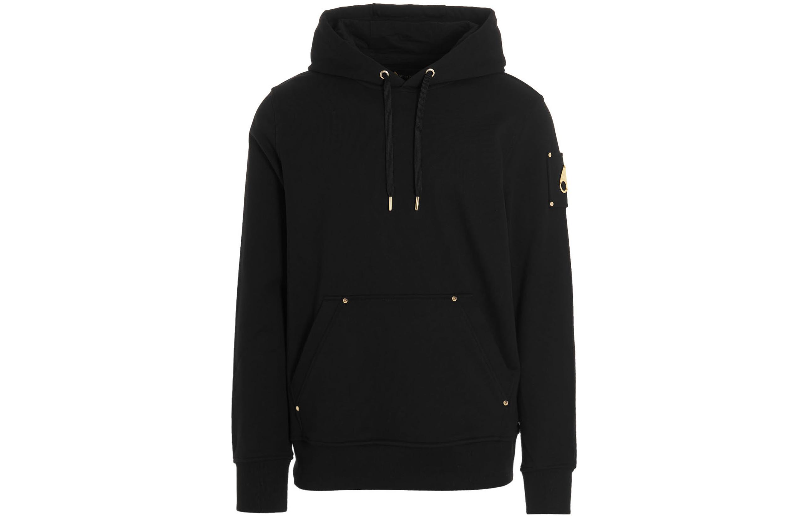 Толстовка с капюшоном на шнурке и логотипом Moose Knuckles, черная
Толстовка с капюшоном на шнурке и логотипом Moose Knuckles, черная