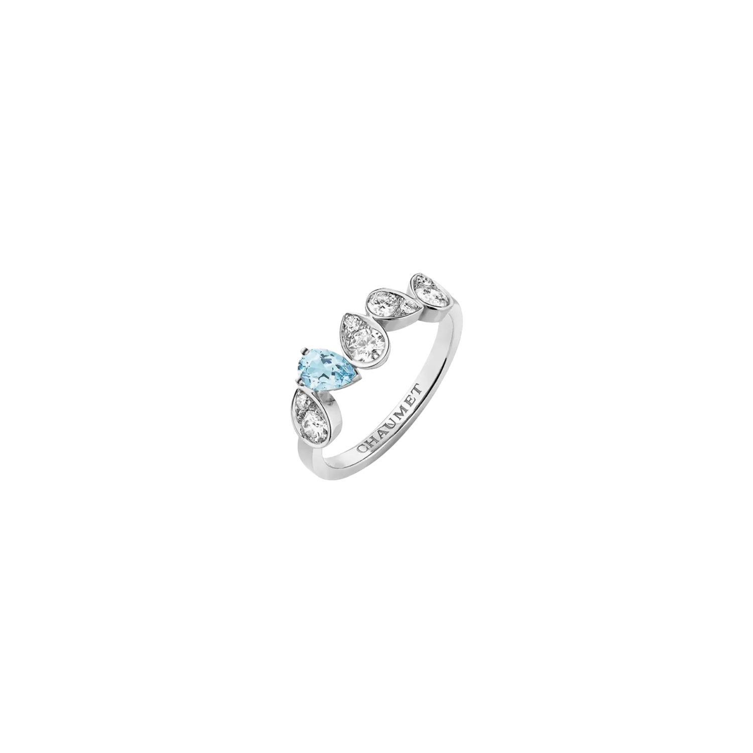 Кольцо Chaumet Josephine ronde d'aigrettes из белого золота с бриллиантами и аквамарином
Кольцо Chaumet Josephine ronde d'aigrettes из белого золота с бриллиантами и аквамарином
