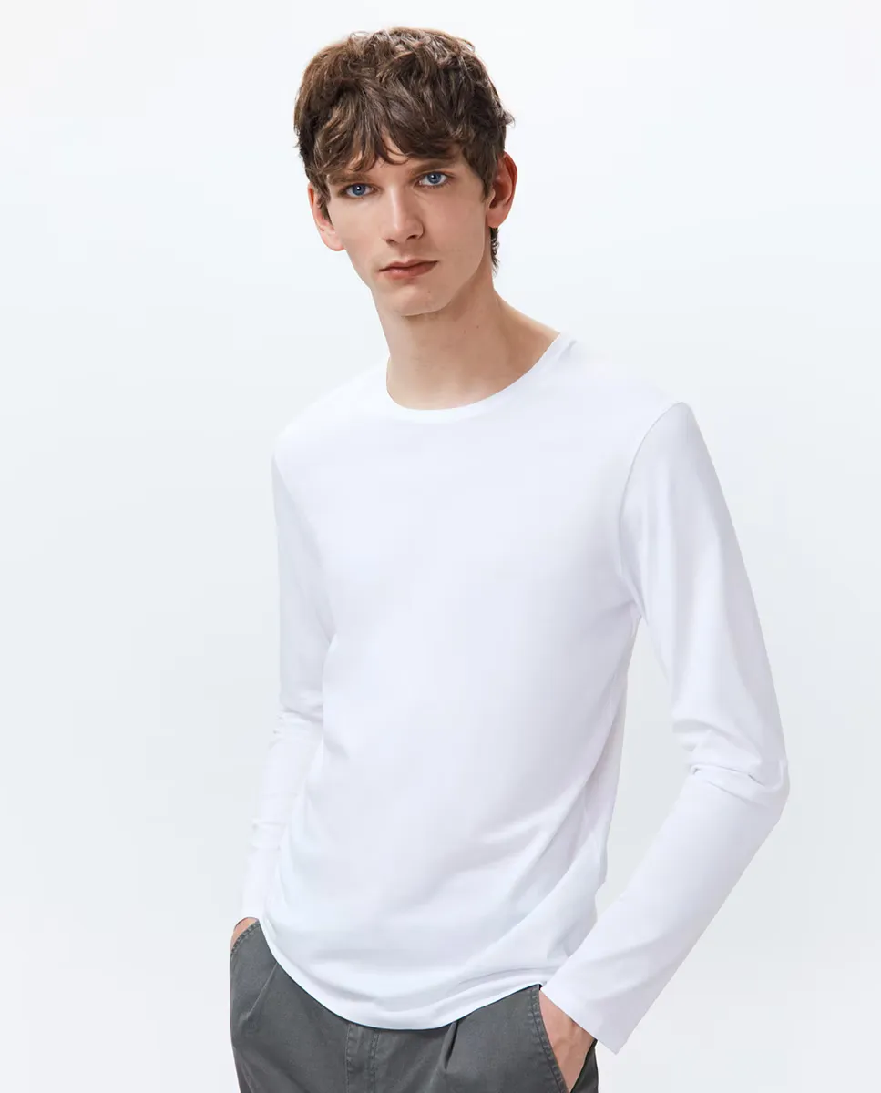 Sfera мужская базовая белая футболка с длинными рукавами, белый
Sfera мужская базовая белая футболка с длинными рукавами, белый