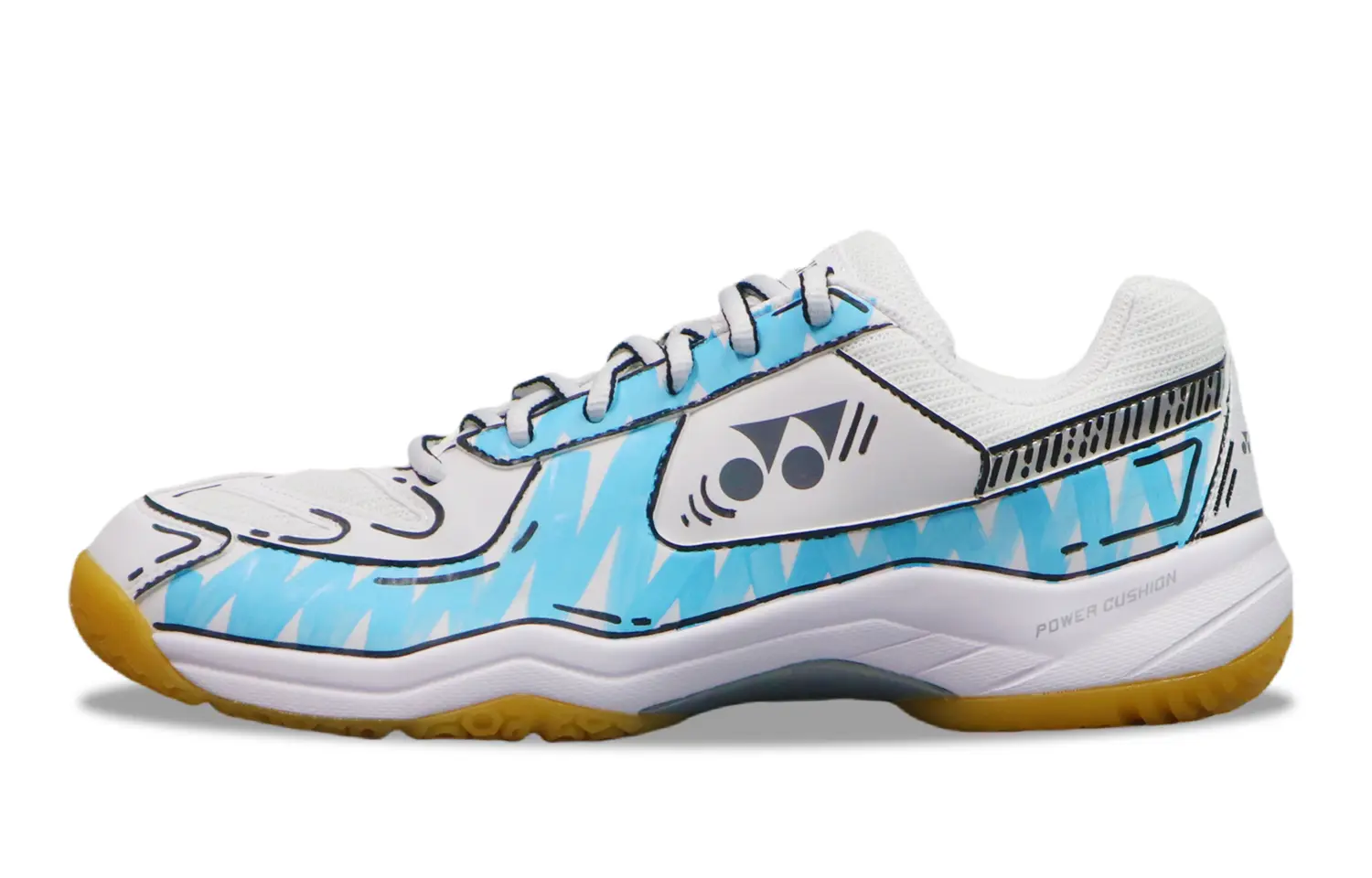 YONEX Кроссовки для бадмнитона Power Cushion с амортизацией, дышащие, с широким покрытием, низкие, унисекс, бело-голубые, цвет White Blue
YONEX Кроссовки для бадмнитона Power Cushion с амортизацией, дышащие, с широким покрытием, низкие, унисекс, бело-голубые, цвет White Blue