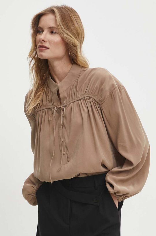 Блуза Answear Lab, коричневый
Блуза Answear Lab, коричневый