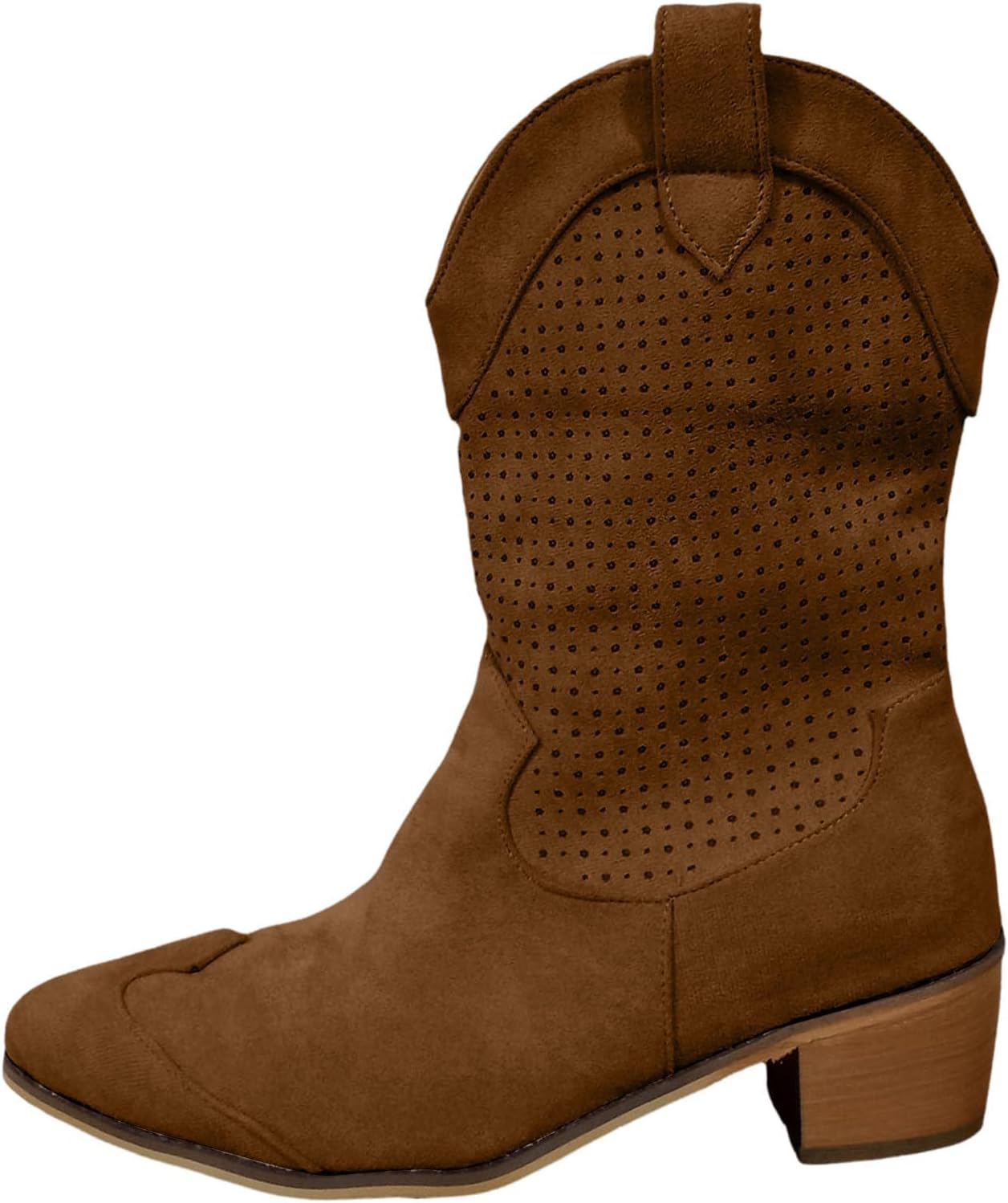 Женские замшевые ковбойские ботинки с заостренным носком, невысоким каблуком, высокие западные ботинки до середины голени с массивным каблуком, ботильоны, ретро дизайн с вырезами Baxtayel, темно-коричневый
Женские замшевые ковбойские ботинки с заостренным носком, невысоким каблуком, высокие западные ботинки до середины голени с массивным каблуком, ботильоны, ретро дизайн с вырезами Baxtayel, темно-коричневый