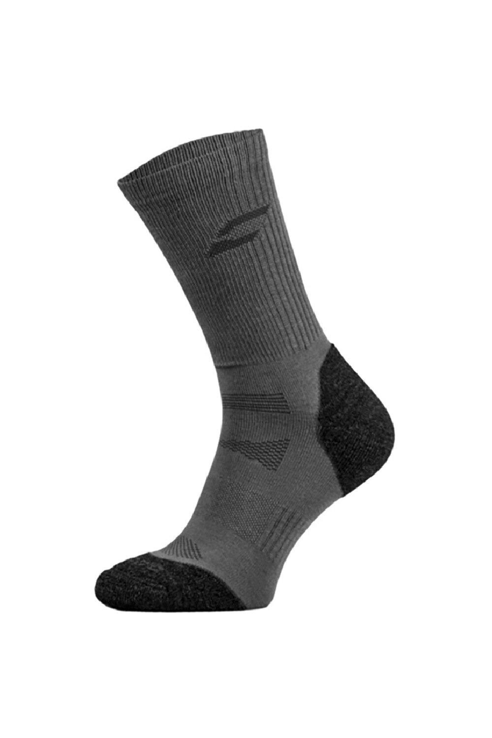 Летние носки для походов из бамбука с защитой от волдырей и мягкой пяткой и носком COMODO, серый