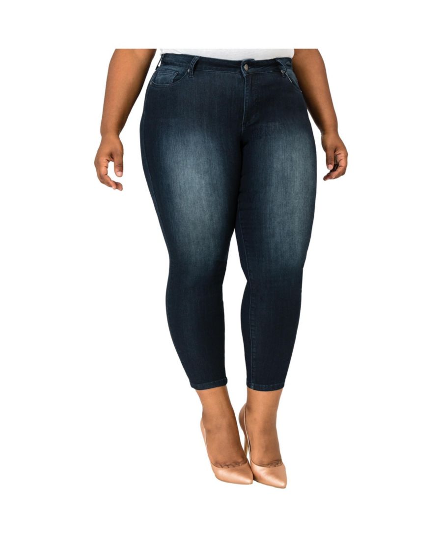 Укороченные узкие джинсы больших размеров для женщин с пышными формами Poetic Justice, Dark blue blast
Укороченные узкие джинсы больших размеров для женщин с пышными формами Poetic Justice, Dark blue blast