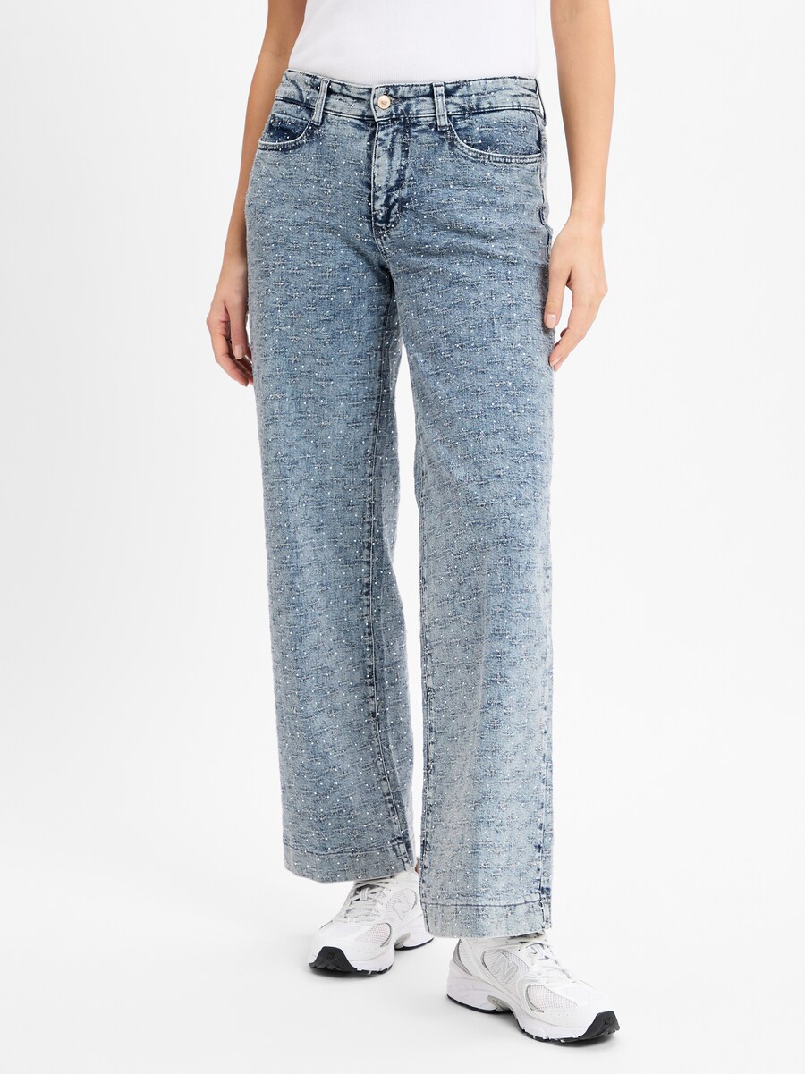 Джинсы с широкими штанинами MAC Super Glamour, синий деним
Джинсы с широкими штанинами MAC Super Glamour, синий деним