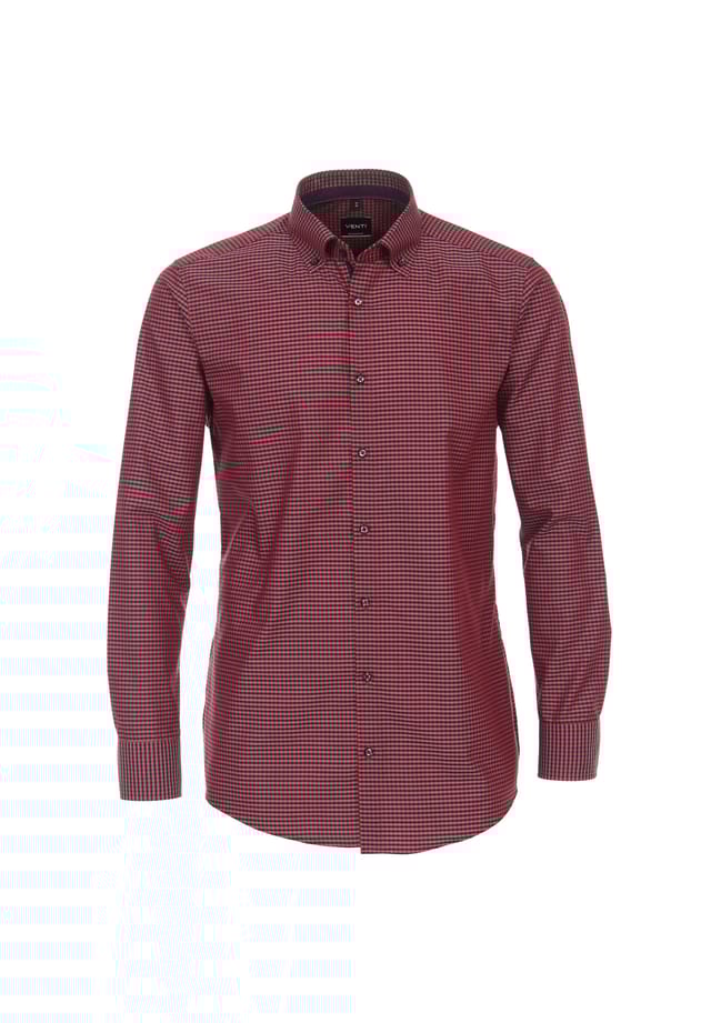Деловая рубашка в клетку современный крой Venti, красный
Деловая рубашка в клетку современный крой Venti, красный