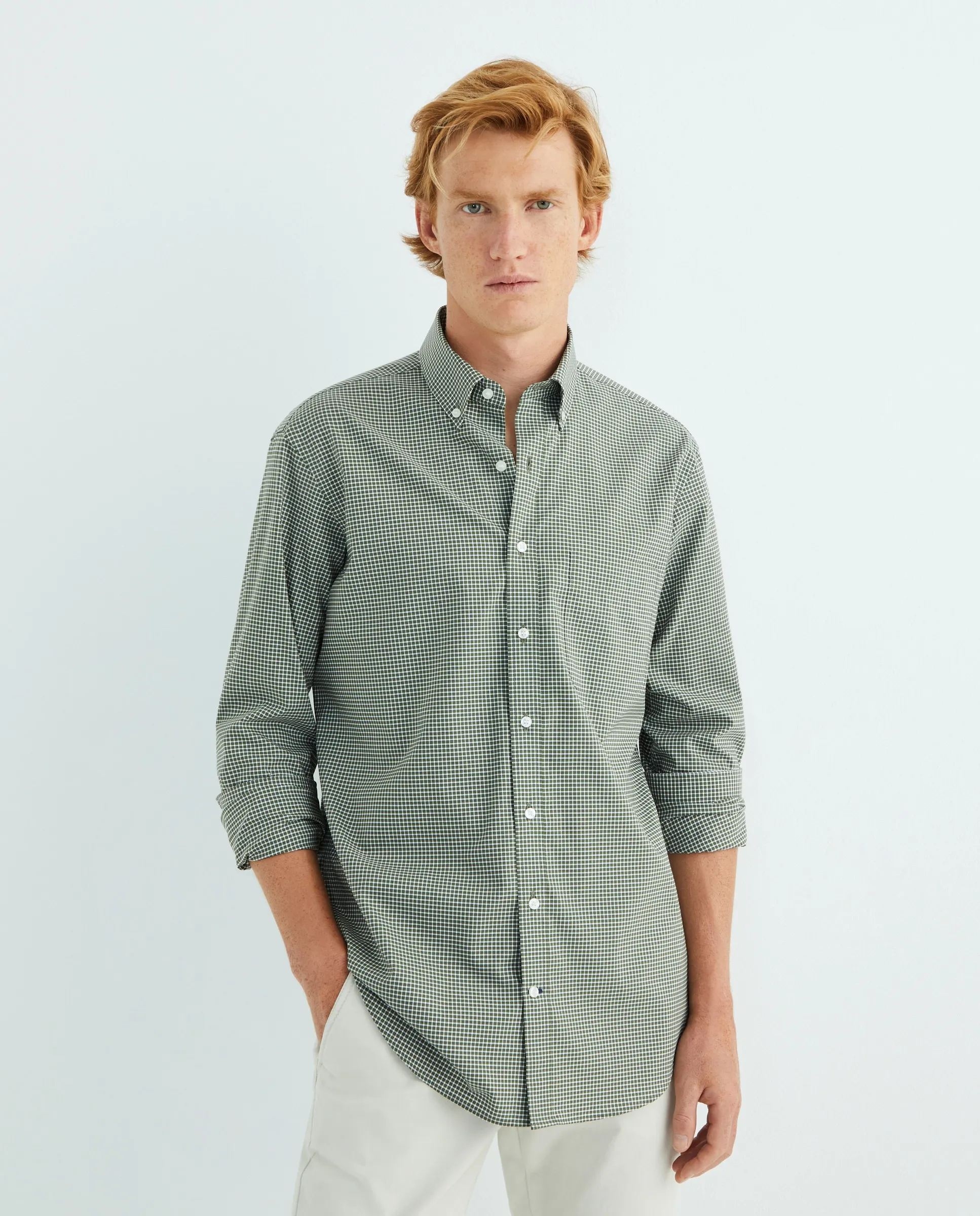 Мужская рубашка без утюжки Rushmore, зеленый
Мужская рубашка без утюжки Rushmore, зеленый