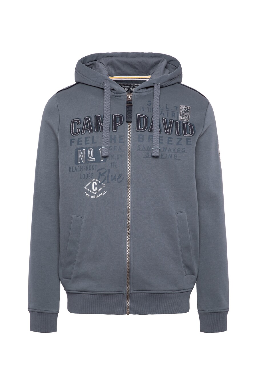Толстовка с капюшоном на молнии CAMP DAVID, базальтовый серый
Толстовка с капюшоном на молнии CAMP DAVID, базальтовый серый