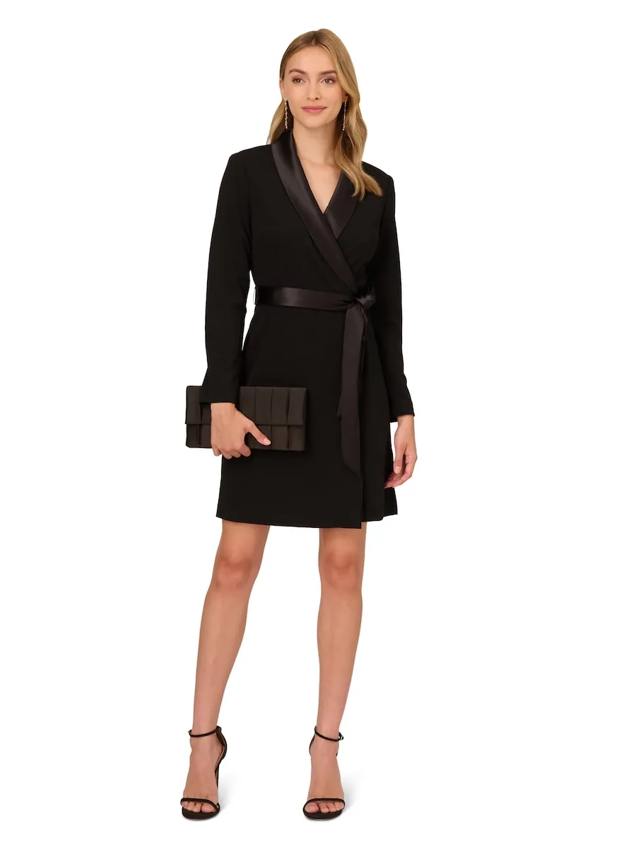 Платье в стиле смокинга с длинными рукавами Adrianna Papell, черный
Платье в стиле смокинга с длинными рукавами Adrianna Papell, черный