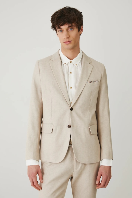 Жакет с добавлением льна Medicine, бежевый
Жакет с добавлением льна Medicine, бежевый