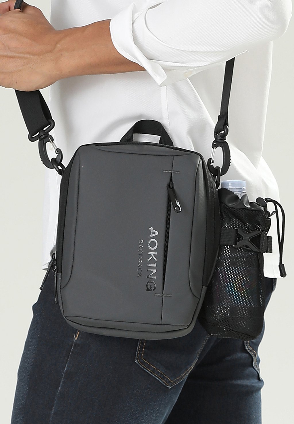 Сумка через плечо SHOULDER - Across body bag Aoking, серый 
Сумка через плечо SHOULDER - Across body bag Aoking, серый