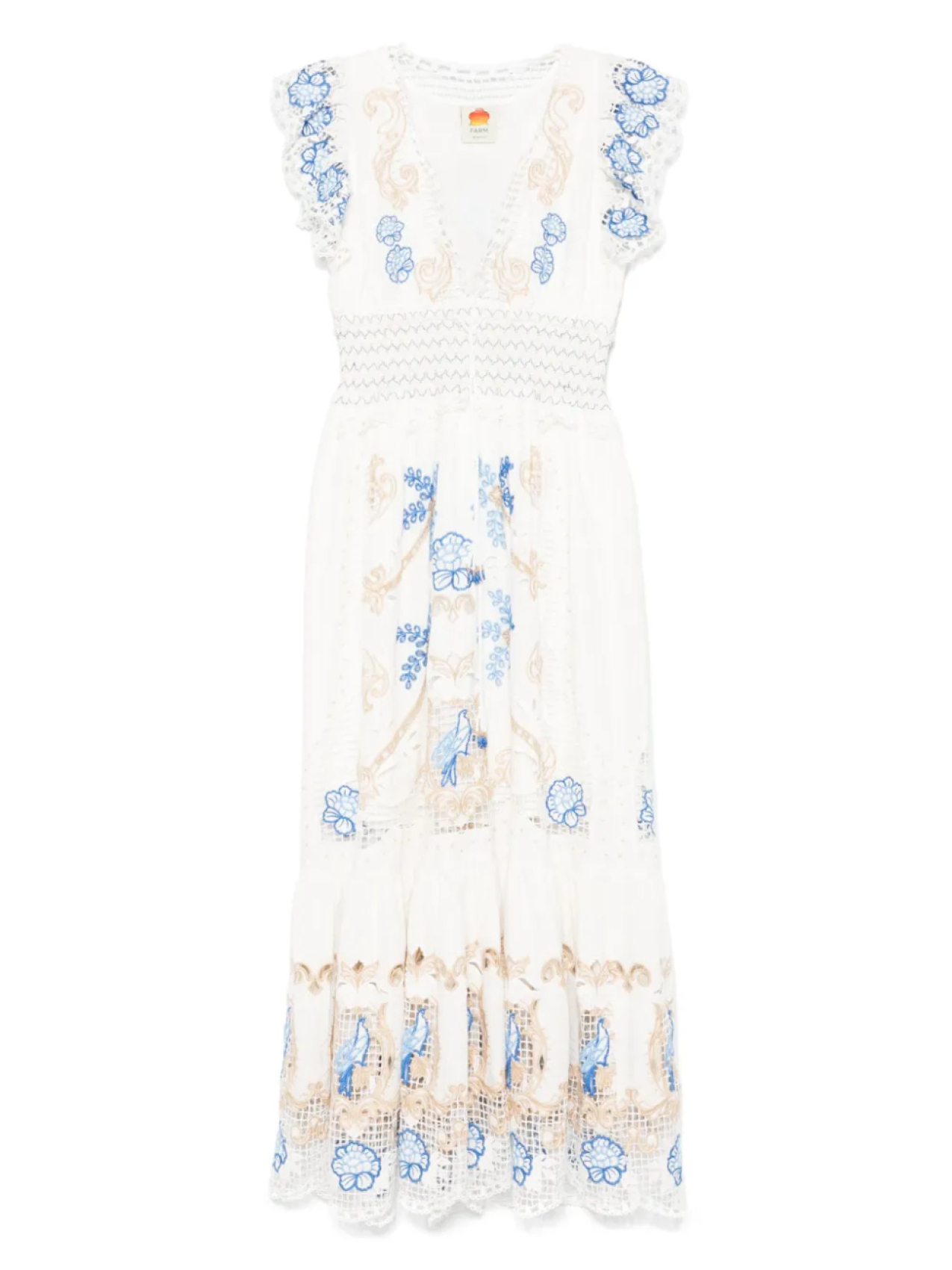 Платье макси с цветочной вышивкой FARM Rio, белый
Платье макси с цветочной вышивкой FARM Rio, белый