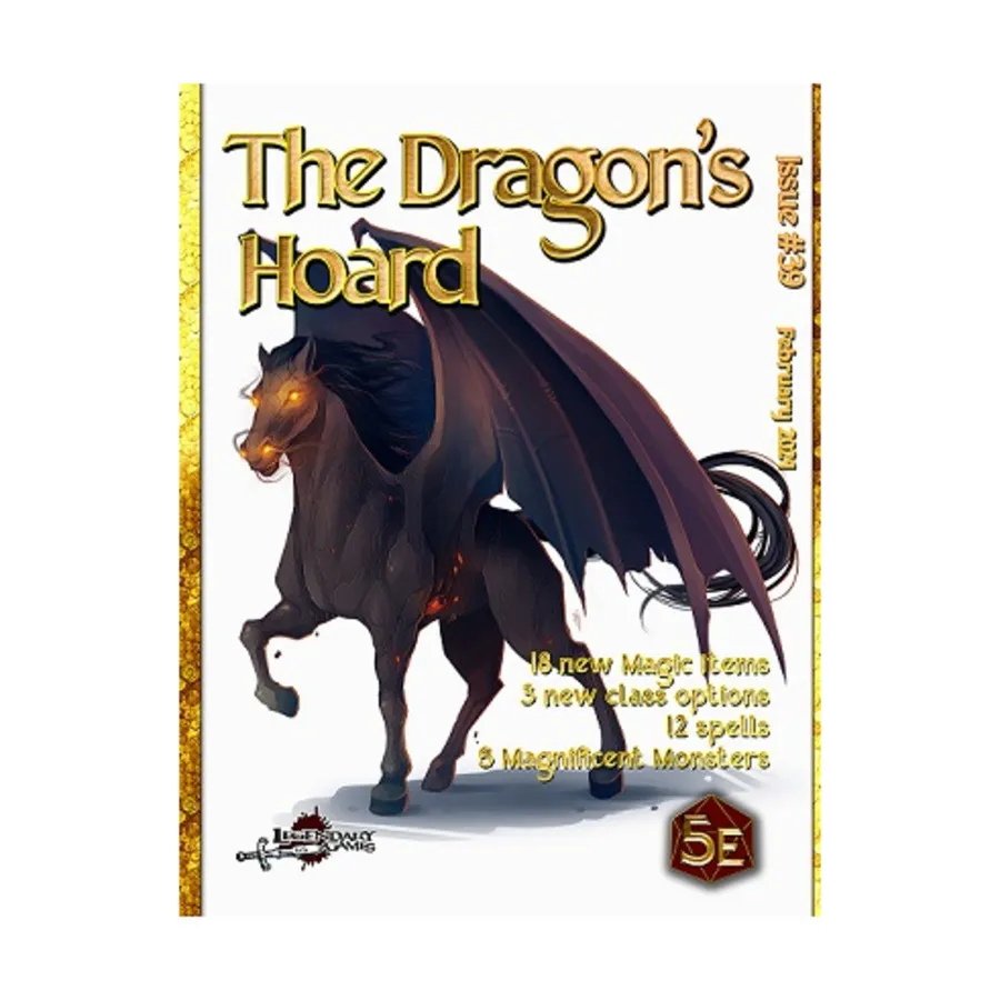 Dragon's Hoard - Issue #39, Dungeons & Dragons (5th Edition) - Dragon's Hoard (Legendary Games), мягкая обложка
Dragon's Hoard - Issue #39, Dungeons & Dragons (5th Edition) - Dragon's Hoard (Legendary Games), мягкая обложка