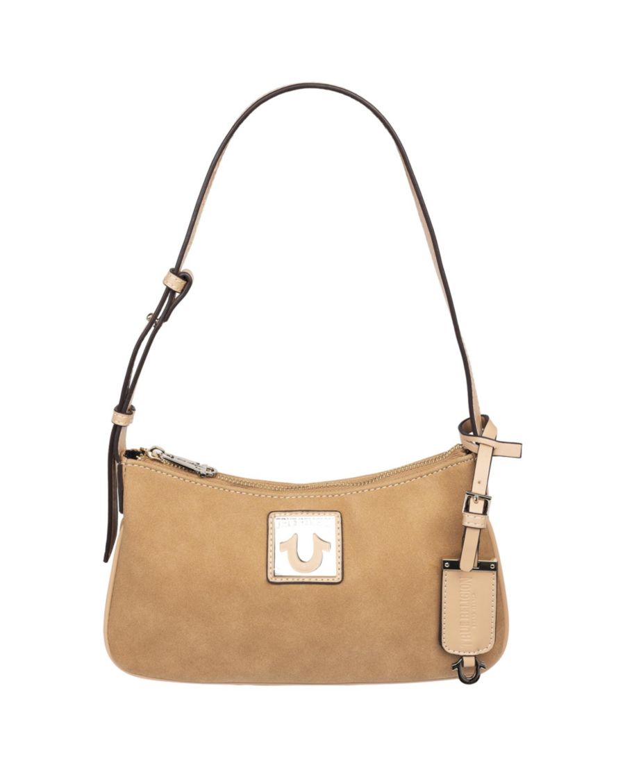 Замшевая сумка через плечо с логотипом True Religion, Camel
Замшевая сумка через плечо с логотипом True Religion, Camel