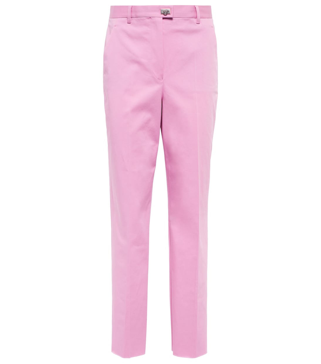 Узкие хлопковые брюки со средней посадкой Ferragamo, Flamingo
Узкие хлопковые брюки со средней посадкой Ferragamo, Flamingo