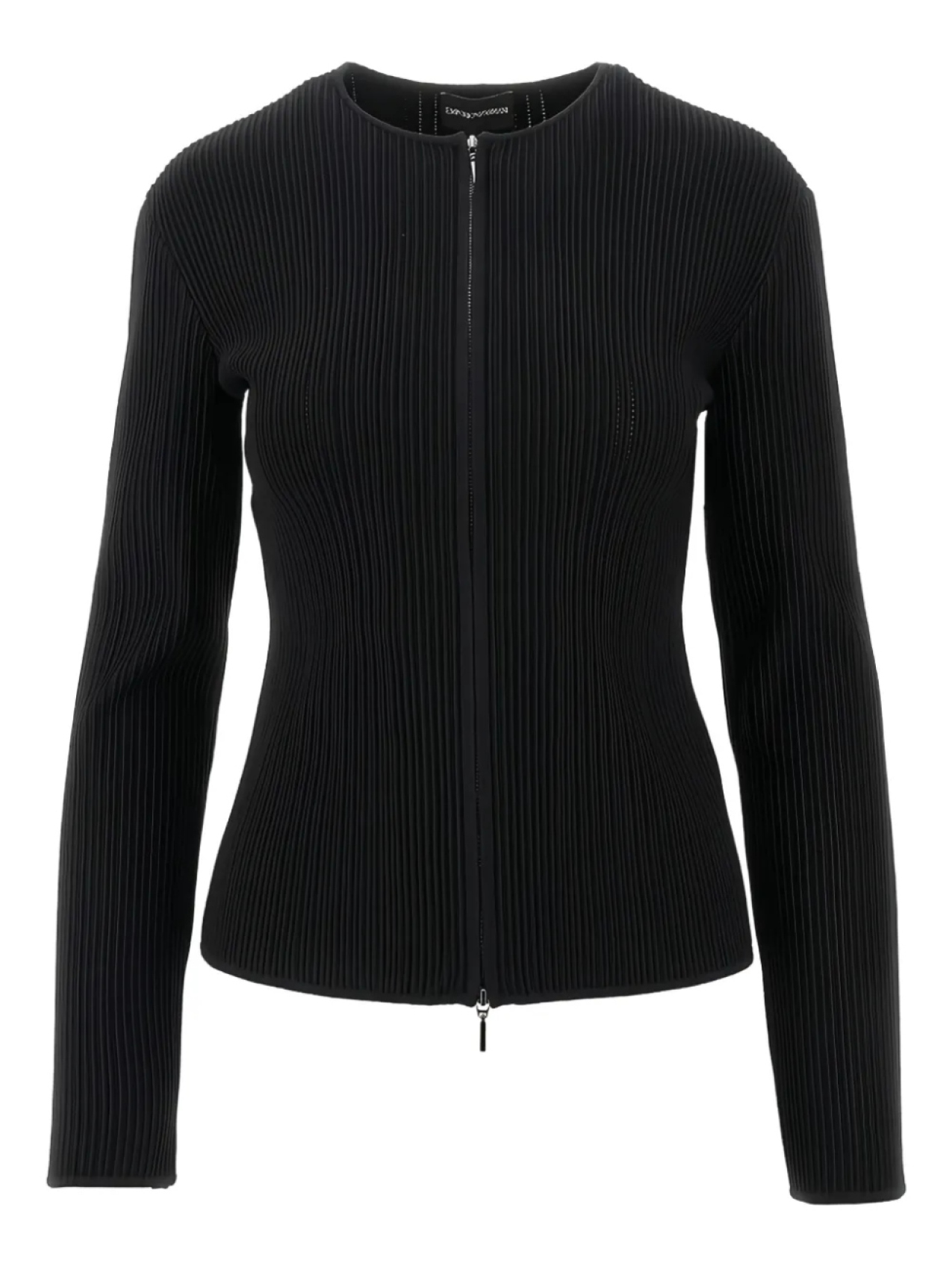 Кардиган в рубчик Emporio Armani, черный
Кардиган в рубчик Emporio Armani, черный