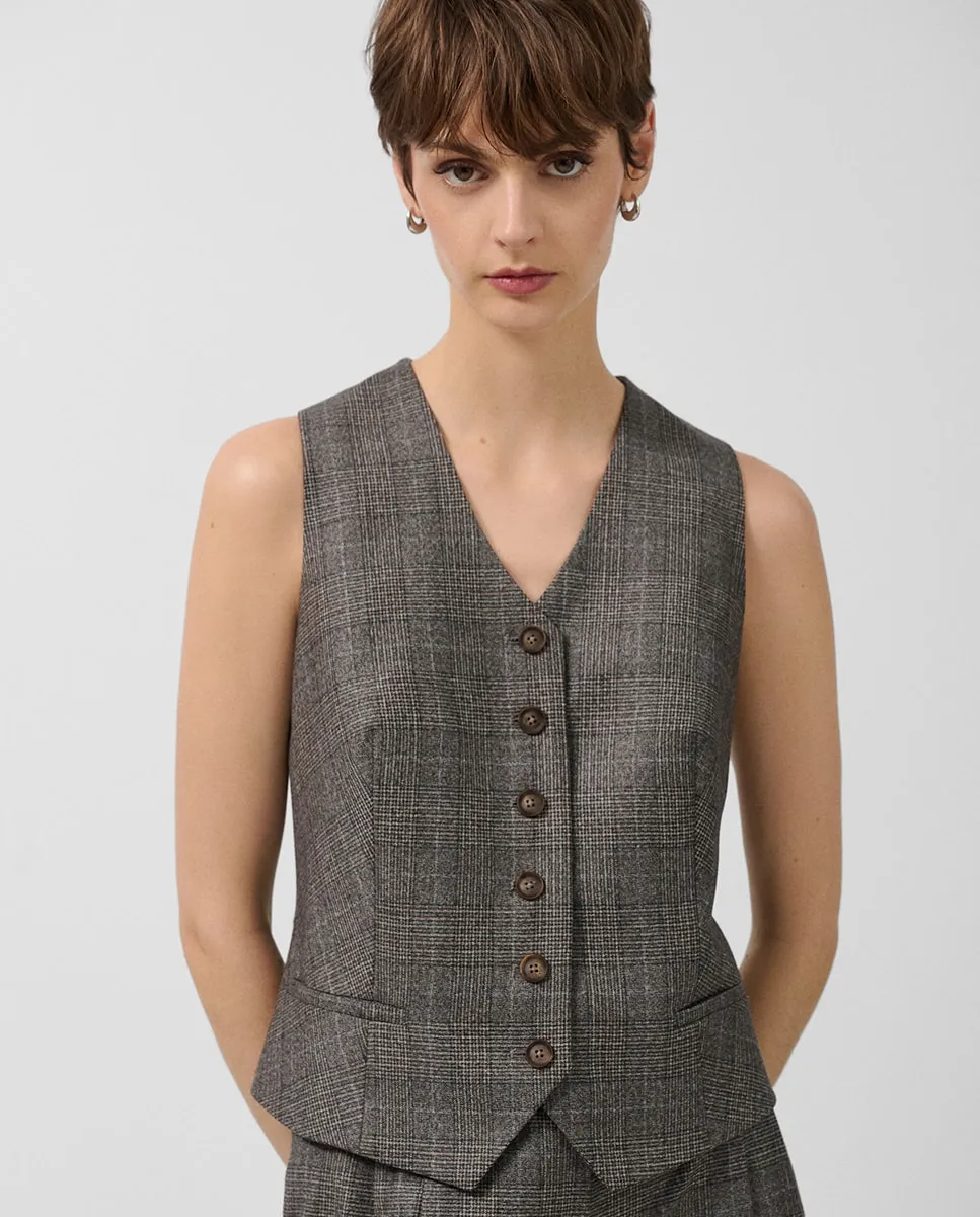 Женский жилет, пошитый портным, мужской крой, клетка Глен Roberto Verino, коричневый
Женский жилет, пошитый портным, мужской крой, клетка Глен Roberto Verino, коричневый