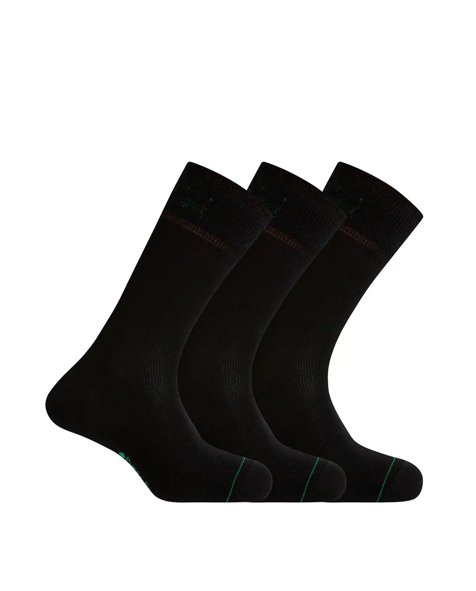 Набор из 3 пар мужских коротких однотонных бамбуковых носков - Дезодорант Punto Blanco, черный
Набор из 3 пар мужских коротких однотонных бамбуковых носков - Дезодорант Punto Blanco, черный