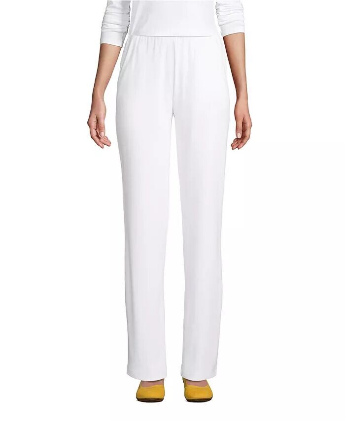 Трикотажные брюки Petite Sport с высокой посадкой и эластичным поясом Lands' End, белый
Трикотажные брюки Petite Sport с высокой посадкой и эластичным поясом Lands' End, белый